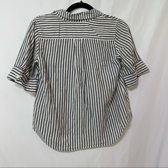 JCrew short sleeve striped blouse xs - Picture 8 of 11